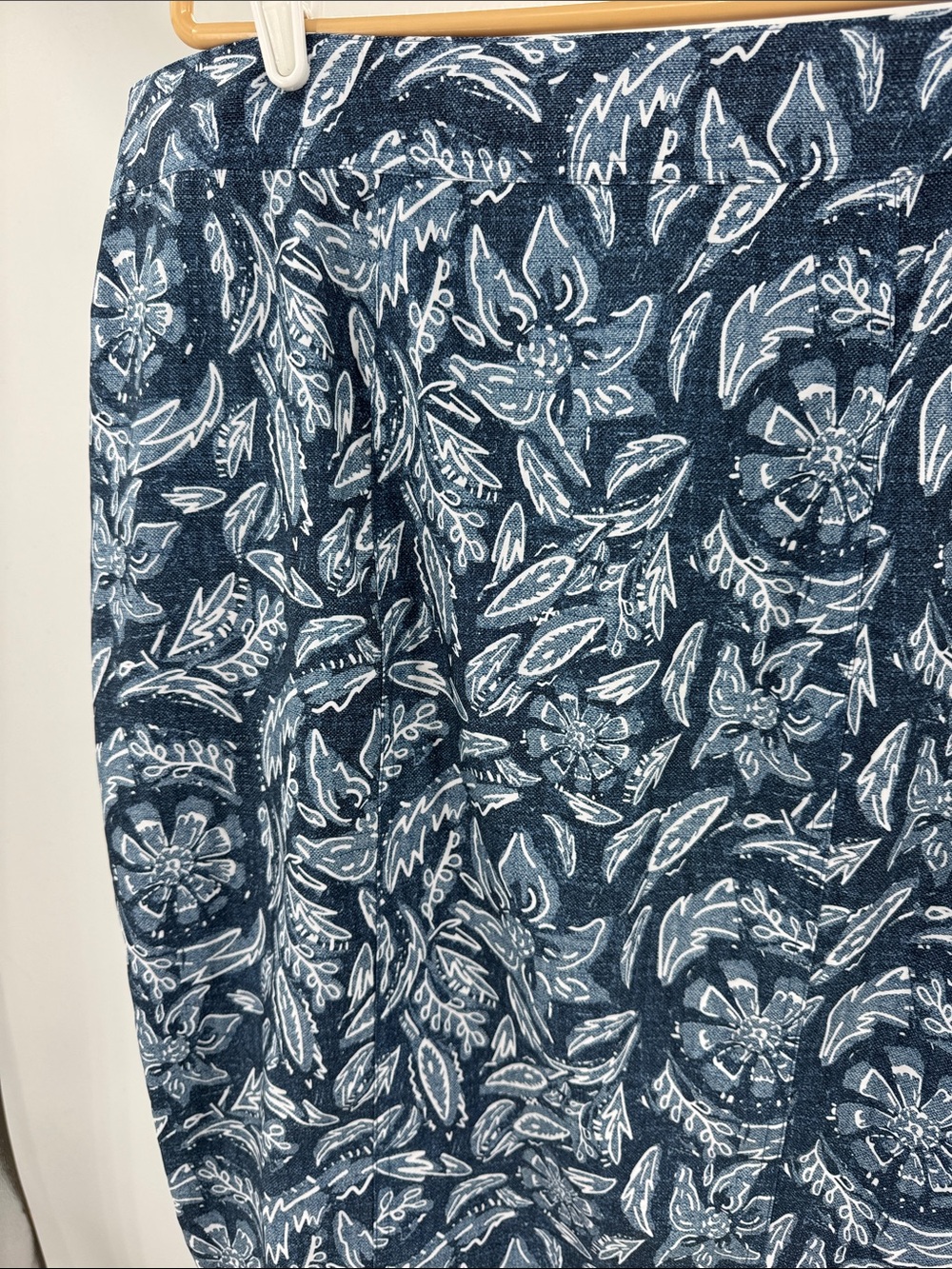 RipSkirt Hawaii Blue Floral Print wrap skirt pockets XXL long length adjustable - Picture 3 of 10